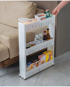 <span class=keywords><strong>Despensa</strong></span> de cocina de espacio compacto, carro de almacenamiento extraíble de cocina, estante de <span class=keywords><strong>despensa</strong></span> rodante deslizante delgado para espacios estrechos - Product Image 6