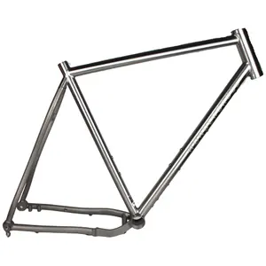 titanium cyclocross bike frame flat mount titanium gravel bike inner routing