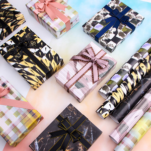 Wholesale 80g Birthday Textured Art <b>Paper</b> <b>Tissue</b> 43*300cm Gift Luxury Custom Packaging <b>Wrapping</b> <b>Paper</b> Roll - Product Image 1