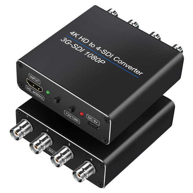 NK-814 4K HD MI to 4*SDI Converter 1 HD MI Video Source to 4 HD-SDI/3G-SDI Displays Simultaneously