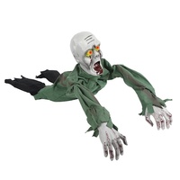 Jouet électrique à commande vocale, fantôme chauve rampant, accessoires amusants pour farces d'Halloween pour jeunes, maison hantée
