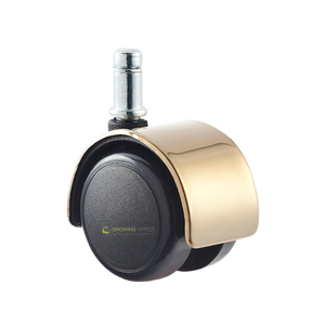 Fabrication <span class=keywords><strong>de</strong></span> <span class=keywords><strong>roulettes</strong></span> dorées <span class=keywords><strong>pour</strong></span> meubles 50MM PU Heavy Duty Thread Pin <span class=keywords><strong>sans</strong></span> <span class=keywords><strong>frein</strong></span> - Product Image 5