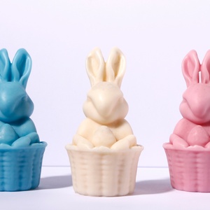 Molde de Silicona para Velas con Forma de Conejito Adorable TangChu - Kit para Hacer Velas con Animales en 3D para Regalo de Pascua, Decoración de Primavera para el Hogar - Product Image 2