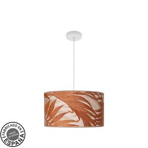 Lampada a sospensione E27 bianca, design a foglia, 40x40 cm, con diffusore; ideale per illuminazione decorativa e ambiente accogliente. - Product Image 1