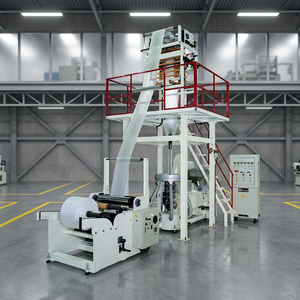 THAVE Single Screw <b>Plastic</b> Film Blowing Machine 40-80kg/h Mini PE/PP Blown Film <b>Extruder</b> Plant Easy to Operate - Product Image 2