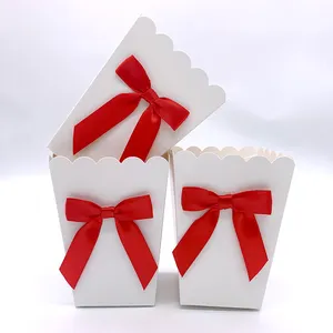 Multiple color exquisite gift box happy birthday candy gift box decoration family party paper cup supplies bow gift box