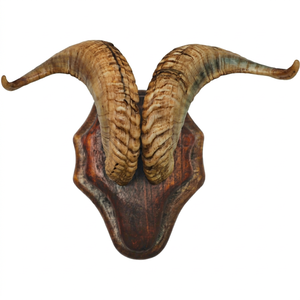 Escultura de Cuerno de Animal Rústica con Base de Madera, Centro de Mesa Decorativo para Hogar u Oficina, Regalo, Venta al por Mayor - Product Image 1