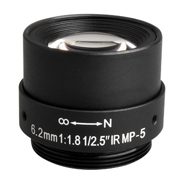 SL-0032 1/2.5" Sensor F1.8 Manual Iris 6.2mm CS Mount Lens 5MP Lens for CCTV Network IP Camera