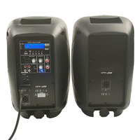 Système de sonorisation PA 10 pouces professionnel 200W+ sans fil stéréo FM/USB/SD prêt pour le karaoké, boîte à son active + passive en plastique