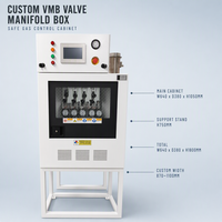 Boîte d'alimentation en gaz spécial N2 Ar H2 O2, panneau de distribution automatique haute pureté VMB pour atelier, acier inoxydable 316L, industriel