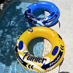 Flotador inflable extra grande y grueso para adultos con asa, de PVC, para nadar y deportes acuáticos. - Product Image 2
