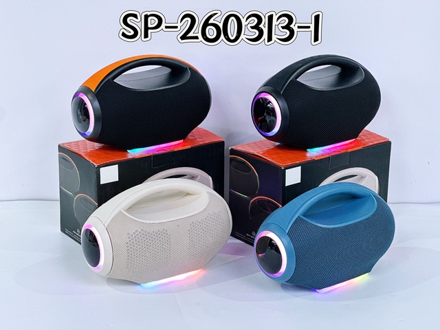 Portable Bluetooth Speaker with RGB Lights, 10W Wireless Speaker with Handle, USB Charging, 10M Range for Outdoor Party Travel