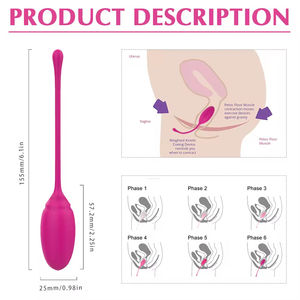 Kit de 6 balles de gros pour exercices de renforcement du plancher pelvien à poids varié pour débutantes - Produits sexuels pour femmes - Product Image 5