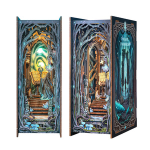 Forest Magic Bookend DIY Wooden 3D Puzzle Assembly Model Creative <b>Building</b> <b>Block</b> Toy For Youth Rectangle Sculptural Design - Product Image 1