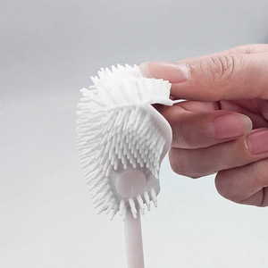Household cup and water <b>bottle</b> cleaning <b>brush</b>, long-handled baby <b>bottle</b> cleaning <b>brush</b>, silicone foldable multi-functional - Product Image 3