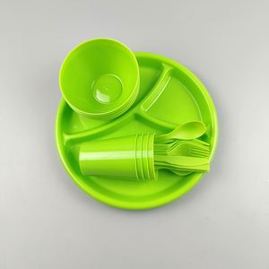 Plastic Picnic Party Food Serving Bowl Plate Dinner <b>Melamine</b> Dinnerware <b>Set</b> - Product Image 6