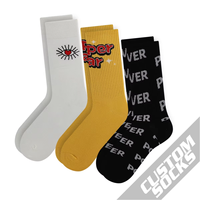 Chaussettes de sport professionnelles de haute qualité avec logo sur le dessus, en coton, motif pour adultes, séchage rapide et respirantes pour le printemps