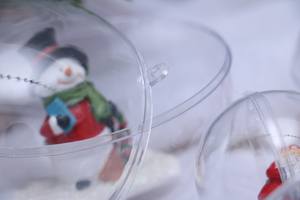 Decorazione Natalizia Trasparente Apribile, Pallina di Natale e Ornamento per Albero, Bolas De Navidad - Product Image 5