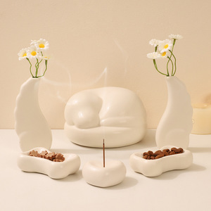 Wit Porseleinen Crematie As Huisdier Urnen Aandenken Huisdier Groothandel Keramische Huisdier <span class=keywords><strong>Urn</strong></span> - Product Image 3
