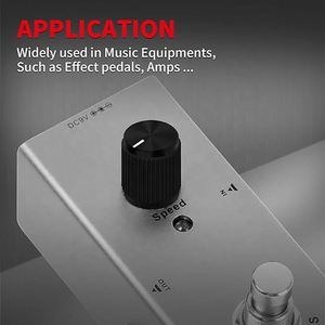 CNC Machined Aluminum Guitar Effect Pedal Potentiometer Knob Set with Anodized Finish and Set Screw - Product Image 5