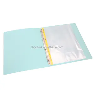 A4 Waterproof 11 Hole Clear Plastic Page Sleeves Punched Pocket File Folder Sheet Protector For 3 Ring Binder