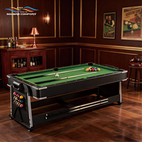 Table de billard multifonctionnelle 4-en-1 convertible S.Q.F, billard professionnel, hockey sur air, retour de balles, pour la maison