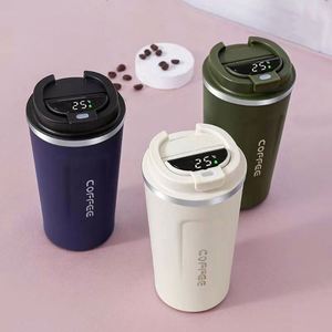 New Temperature Control <b>Smart</b> Coffee Cup 304 Stainless Steel Insulated Car Mug - Product Image 3
