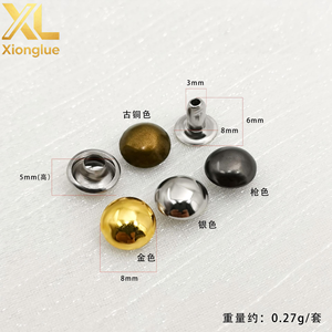 หมุดย้ำโลหะสีเงินทองขนาด 4 มม. ถึง 25 มม. แบบครึ่งวงกลม หัวโดม - Product Image 5