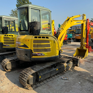 Mini-excavatrice sur chenilles Yanmar Vio55 de 5,5 tonnes d'occasion en bon état, certifiée CE, avec pompe hydraulique et engrenages, pour usage agricole - Product Image 3