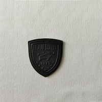 Étiquette de vêtement à motif évidé Seal Étiquette de jean Patch en cuir personnalisable