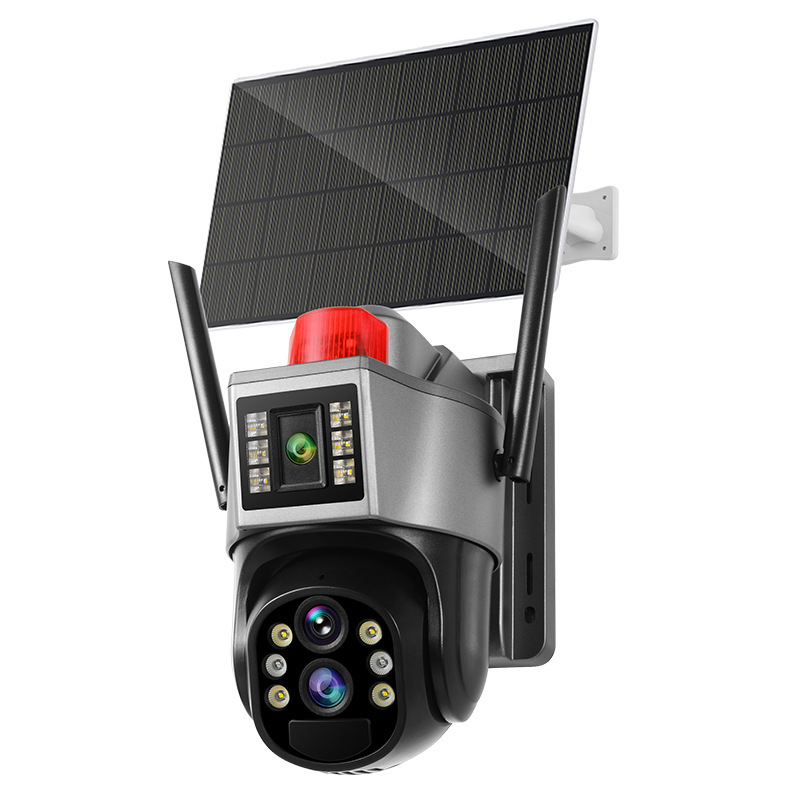 Indoor 10x Zoom Wireless 4G Solar IP66 Waterproof Voice Intercom Camera Night Vision HD Cloud SD Card Storage No Electricity Net · image 1