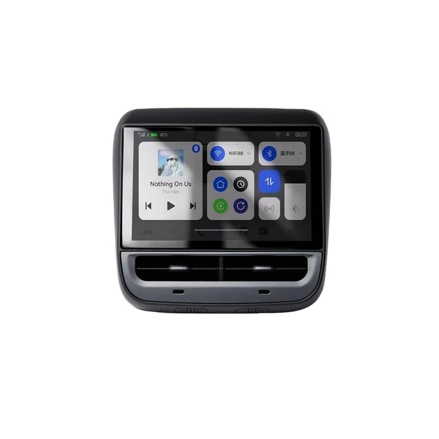 7 Inc Car Rear Air Conditioner Panel Display Screenh for Tesla Model 3/Model Y 64GB CarPlay Android Auto Multimedia Video Player
