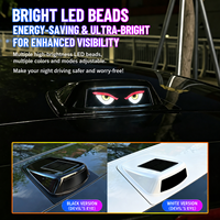 Lumière de voiture solaire LED, projecteur laser, accessoires de protection personnalisés pour voiture, ventilation, modification de l'apparence