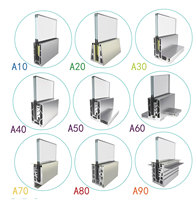Garde-corps extérieur en aluminium et verre, profilé en U en aluminium pour garde-corps en verre, base de profilé en U avec support de garde-corps d'escalier réglable