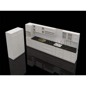 Планета Современная Белая кухня легко очищается HPL ламинат тушки сбивать кухонные шкафы - Product Image 4