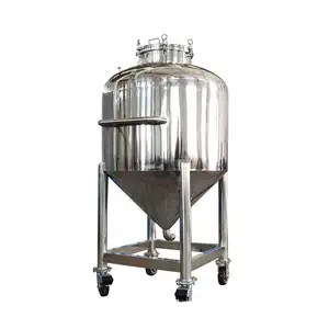 Fermenter DY Stainless Steel 100-500L Fermenter Storage Vessel Wine Yogurt Beer Milk Fermentation Tank With Agitator