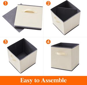 Cesta de Viaje Plegable Cuadrada Grande de Tela, de Alta Calidad, Cajas y Contenedores Plegables para Ropa del Hogar, Venta al Por Mayor - Product Image 6