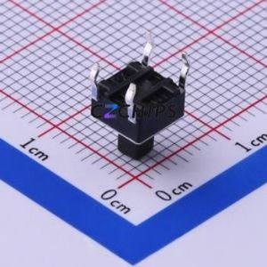 TS-1002T-26 Tactile Switch Through hole Component THT-4P,6x6mm Switch Single Pole Single Throw Rectangle Button Through Hole 6mm - Product Image 2