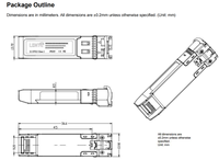 Modul Tembaga 10G SFP+ SFP-10G-T RJ45 10GBASE-T Konverter Optik ke Elektrik untuk Switch & NIC