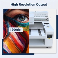 Haute vitesse 1210 A3 autocollant 30cm stratification automatique Uv DTF imprimante pour étui de téléphone en plastique AB Film impression
