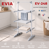 Séchoir à linge électrique vertical pliable compact EVIA EV-248 pour usine