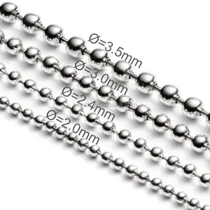 3.2mm Stainless Steel Christmas Decorative Bead Ball Chain