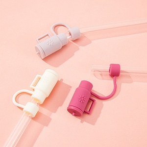 Cubierta antipolvo de silicona de 10 mm de diámetro con diseño lindo para vasos de hielo y accesorios de bebidas, venta al por mayor y personalizada - Product Image 3