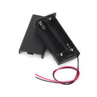 Support de piles YL 2AA avec couvercle, interrupteur, fil, matériau ABS, sortie 3V, système de gestion des piles, accessoires 150mm