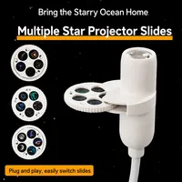 Mini projecteur d'étoiles USB, lumière LED réglable à 360°, lampe d'ambiance pour chambre à coucher, lumière romantique pour anniversaire