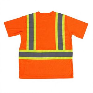 Camiseta de Seguridad de Alta Visibilidad, Transpirable, de Manga Corta, que Absorbe la Humedad, para Uso Industrial, en Almacenes y Fábricas, con Logotipo Personalizado y Reflectante - Product Image 2