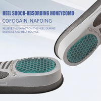 Semelles orthopédiques pour baskets, soutien de la voûte plantaire, gel EVA TPR, absorption des chocs, confort, sport, course à pied, pieds plats, hommes, femmes, 2 pièces