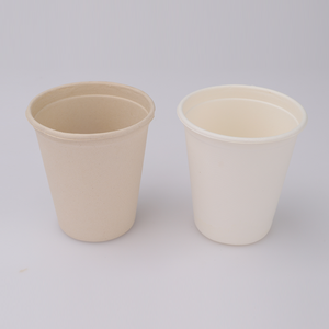 biodegradable coffee bagasse cup bamboo fiber sugarcane pulp disposable cup
