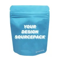Sachets Doypack refermables à fermeture éclair de 3,5 g pour emballage alimentaire de chips, 100 pièces MOQ, impression offset, matériau de qualité alimentaire, jetables