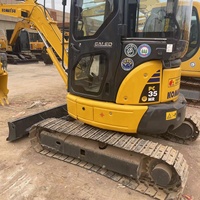 Excavatrice hydraulique Komatsu PC35MR d'occasion en bon état, mini-excavatrice Komatsu 3,5 tonnes PC35MR PC25MR U35 303.5CR